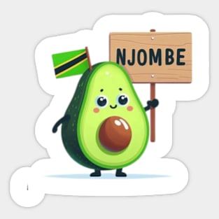 Njombe avocado meme Sticker